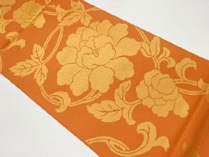 花唐草模様織出し本袋帯